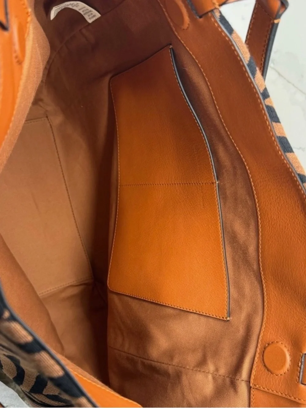 Ulla Johnson Albers Tiger Canvas Tote Bag